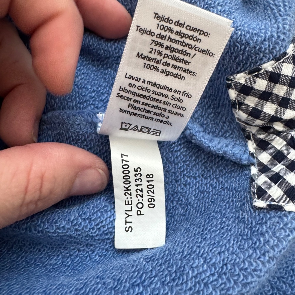 NWT Vineyard Vines Shep Shirts Small Quilted Quarter Zip Hull Blue Women's XXS I - Picture 10 of 10